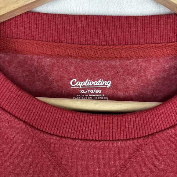 Oklahoma Sooners Sweatshirt OU Red Stitch Letter Sweater Size XL Captivating NWT - Picture 4 of 6